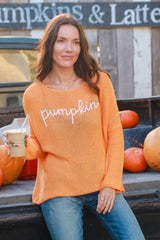 Pumpkin Crew Neck Sweater
