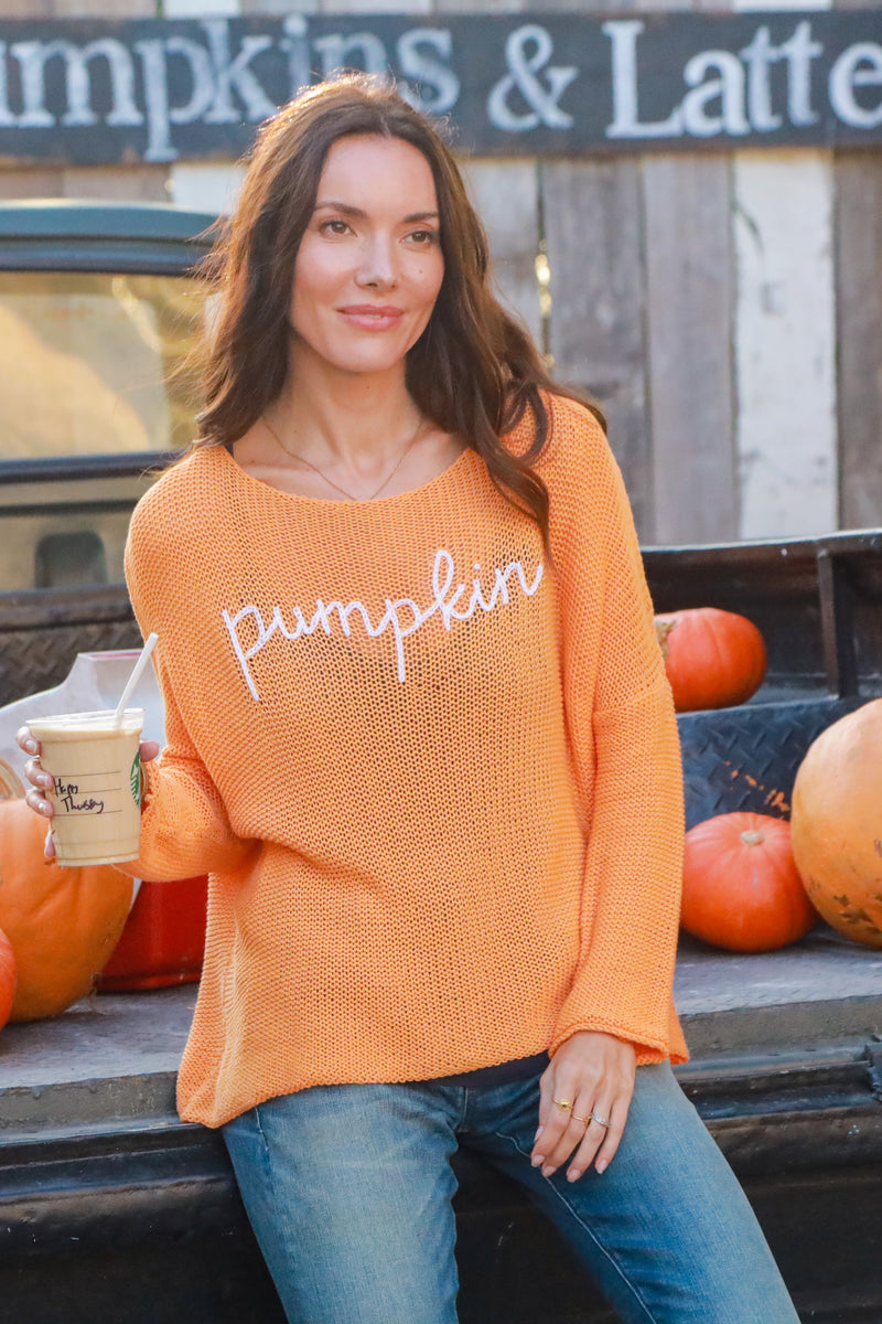 Pumpkin Crew Neck Sweater