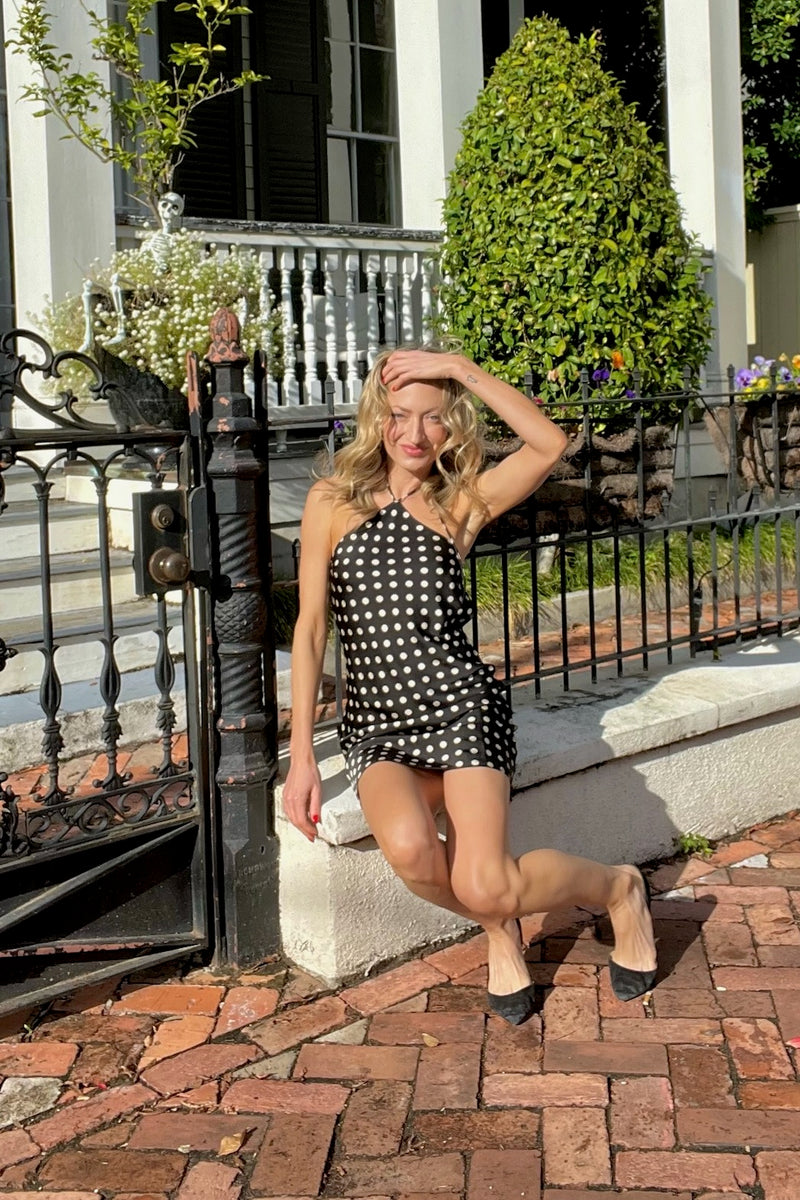 Deck the Halter Mini Dress