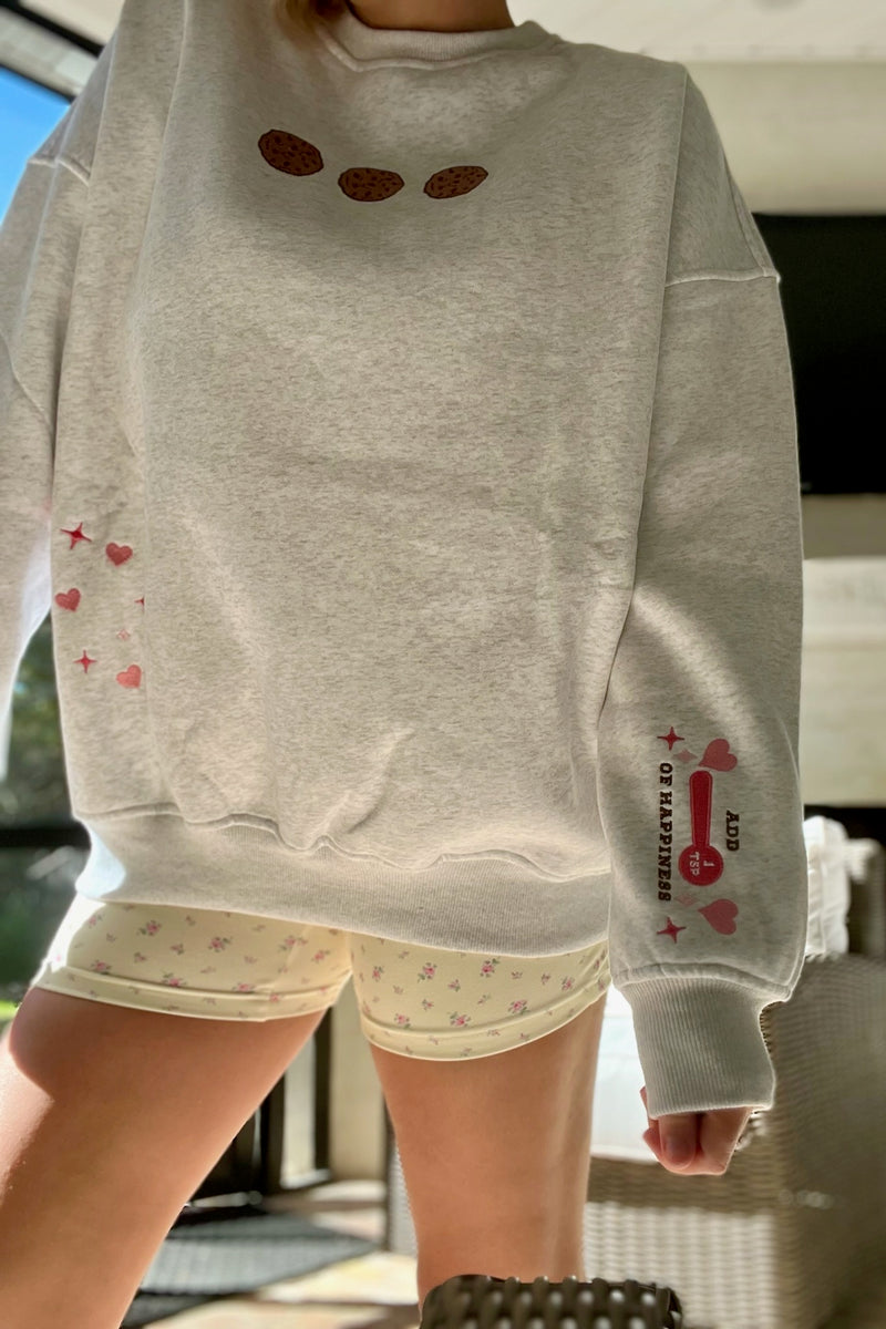 Fresh Baked Cookies Embroidered Sweatshirt