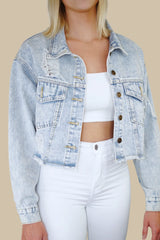 Baton Rouge Skyline Denim Jacket