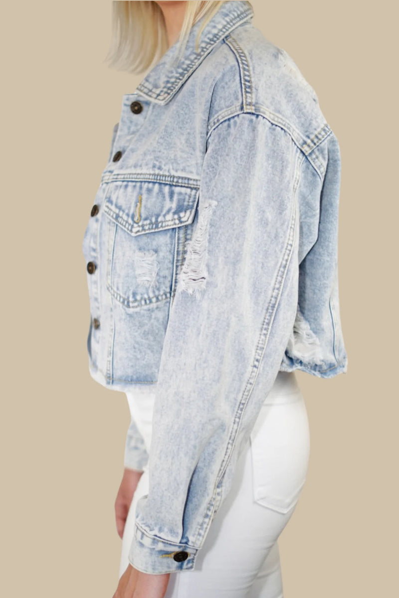 Baton Rouge Skyline Denim Jacket