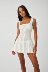 Christa Ruffle Mini Dress ~ Sunrose