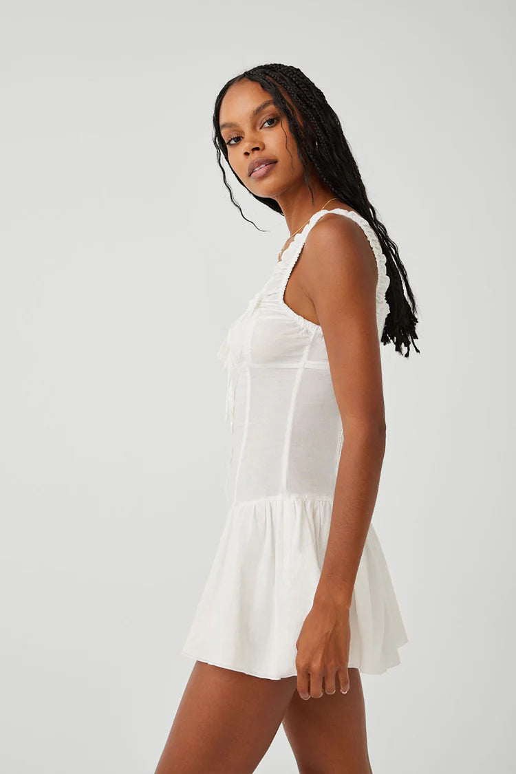 Christa Ruffle Mini Dress ~ Sunrose