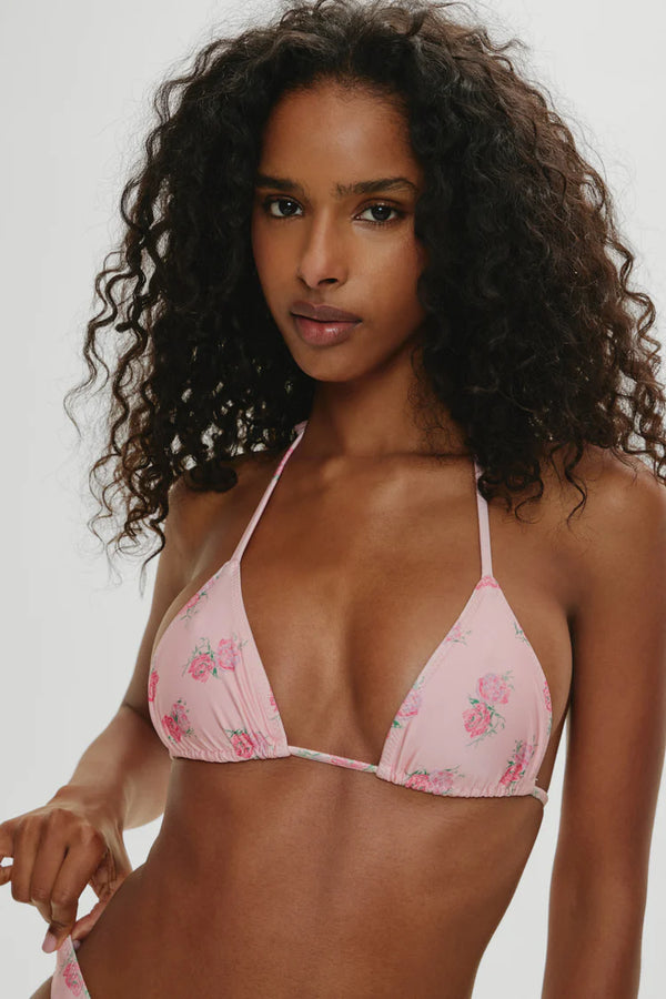 Nick Skimpy Triangle Bikini Top ~ Fresh Rose