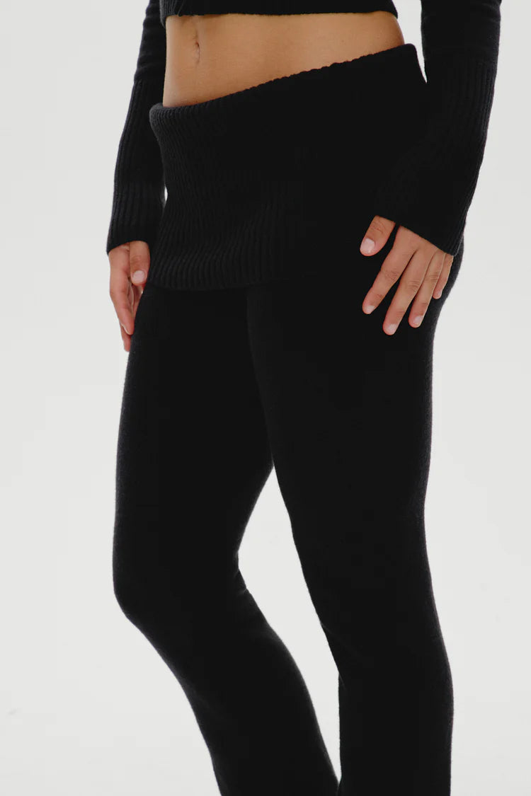 Aimee Knit Pants ~ Black