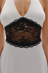 Audrey Satin Mini Dress ~ Soft Sand