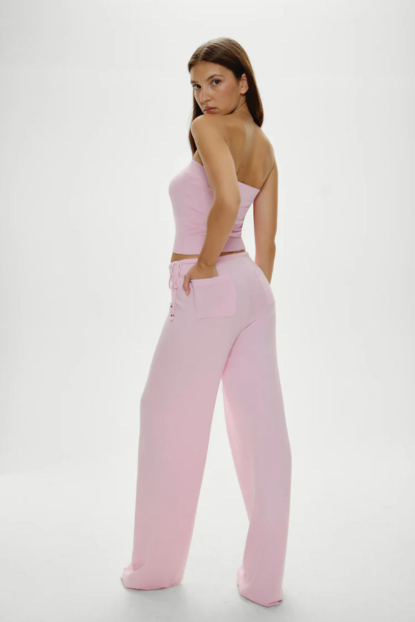 Breeze Low Rise Knit Pant ~ Strawberries & Cream