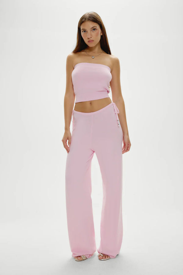 Breeze Low Rise Knit Pant ~ Strawberries & Cream