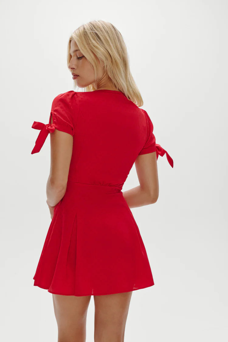 Ella Satin Mini Dress ~ Heartstrings