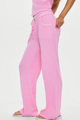 Emma Thermal Low Rise Pants ~ Blush