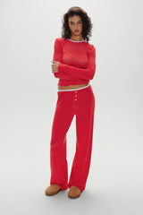 Joy Long Sleeve Sleep Shirt ~ Holiday Dot