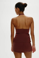 Marialla Mini Skort ~ Brown Sugar