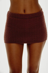 Marialla Mini Skort ~ Brown Sugar