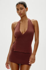 Marialla Mini Skort ~ Brown Sugar