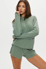 Noah Thermal Long Sleeve Shirt ~ Fern