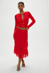 Sundae Cropped Cardigan ~ Cherry