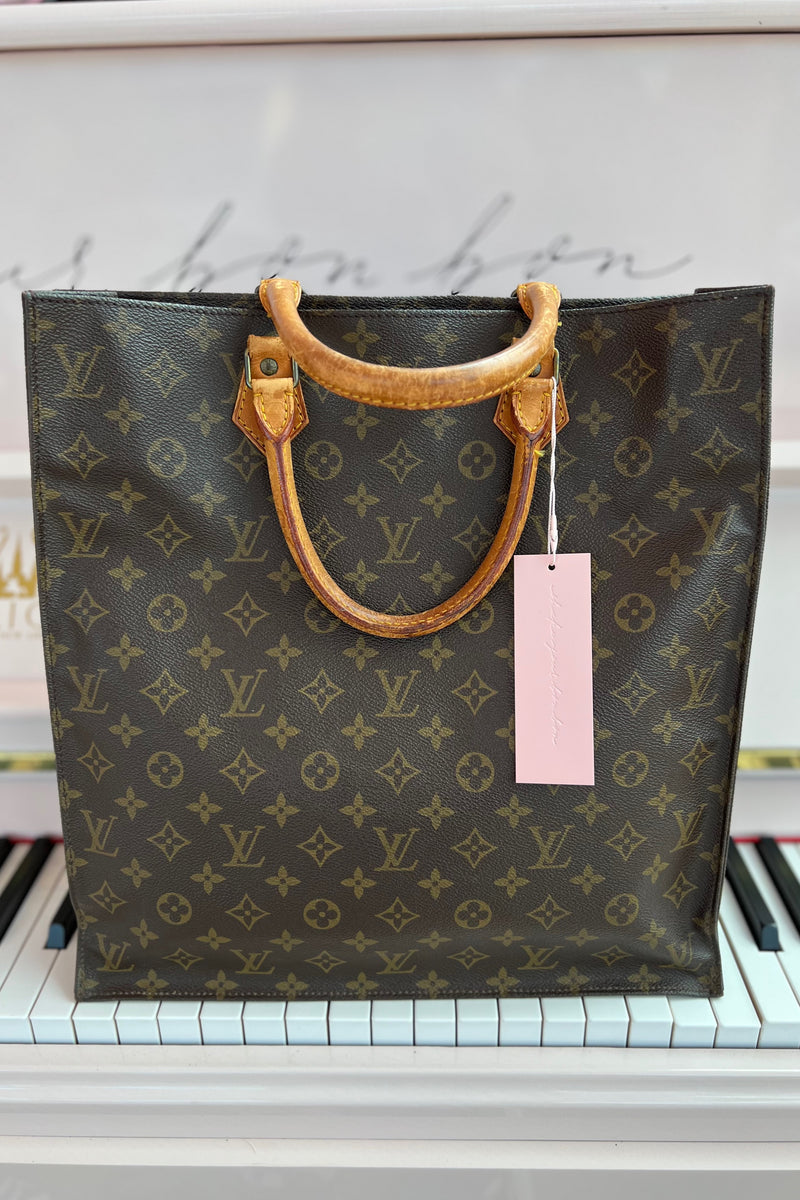 Louis-Vuitton-Monogram-Sac-Plat-Hand-Bag-Tote-Bag-M51140