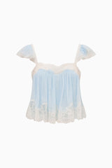 Lova Silk Chiffon Lace Top ~ Country Air