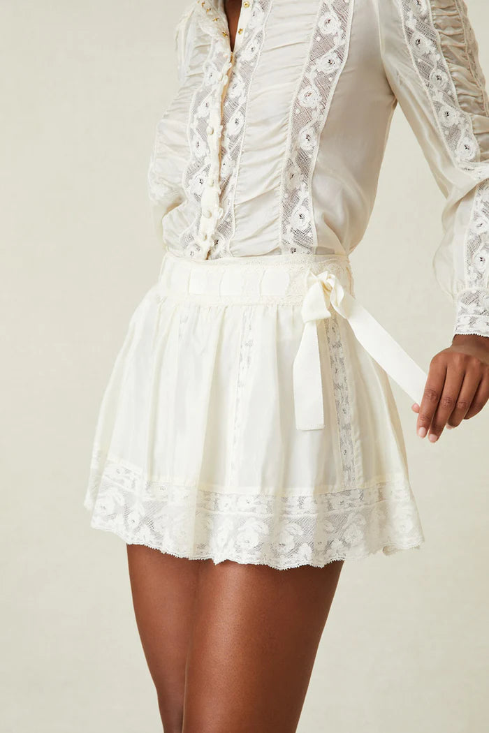 Matera Skirt ~ Antique White