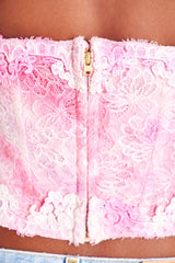 Arno Bustier ~ Hot Pink Hand Dye