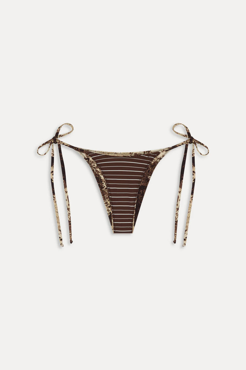 Mackenzie Reversible String Bikini Bottom ~ Saddle Up