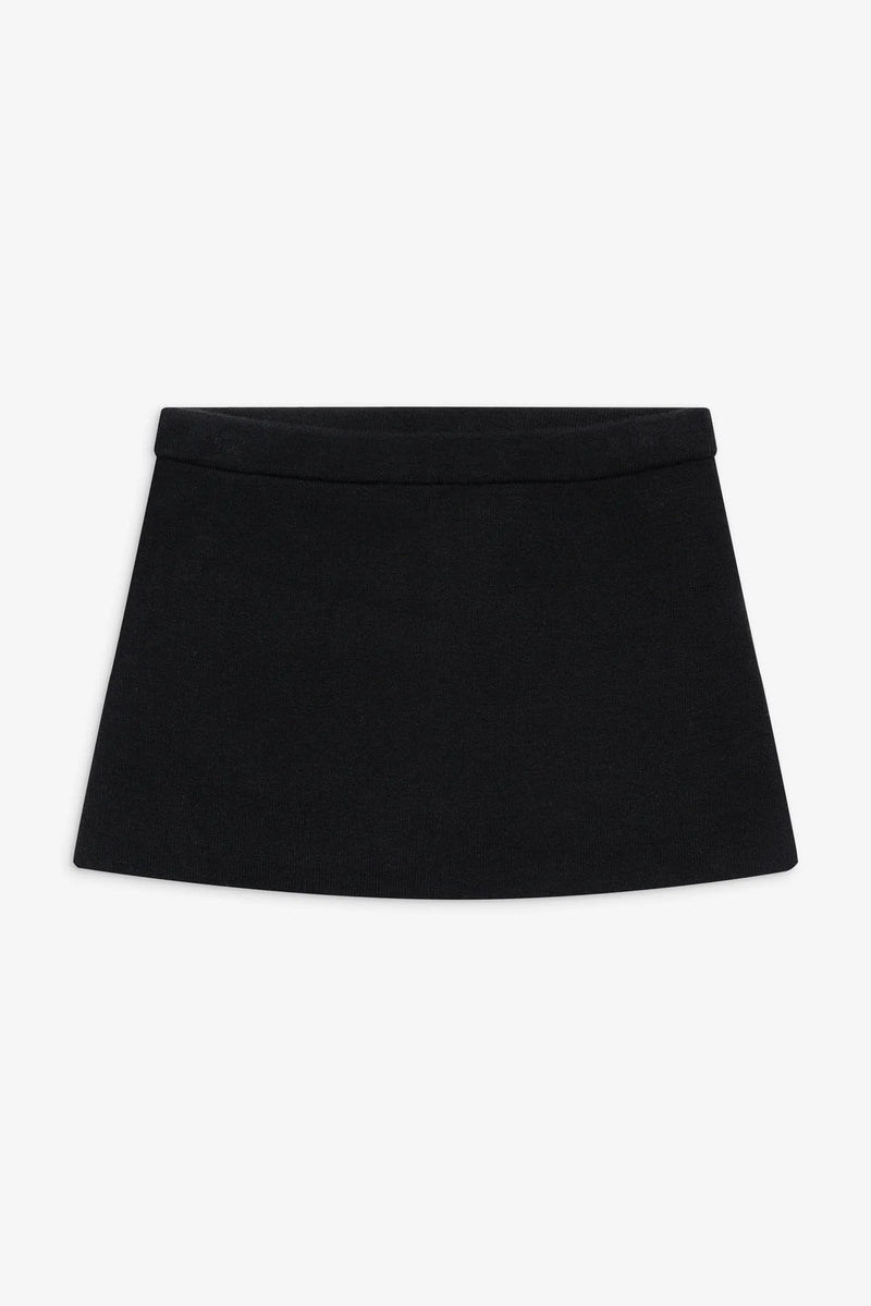 Marialla Cloud Knit Mini Skort ~ Black