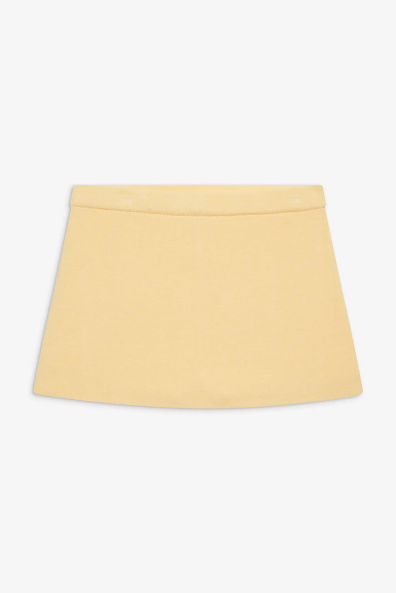 Marialla Cloud Knit Mini Skort ~ Vanilla Sugar