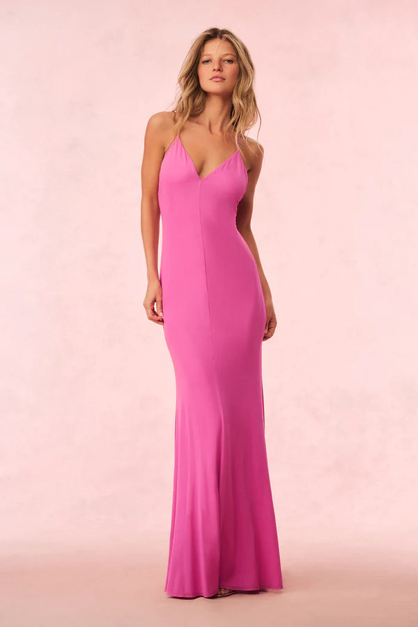 Mikel Jersey Maxi Dress ~ Raspberry Parfait