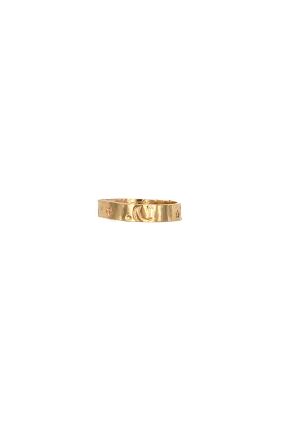 Night Sky Band Ring ~ Gold