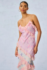 Rialto Fragrance Print Maxi Dress ~ Blooming Paradise