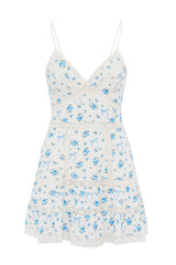 Solbina Cotton Rose & Bow Mini Dress