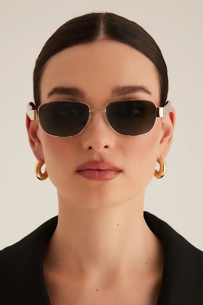 The Addison ~ Gold Havana/Tort Green