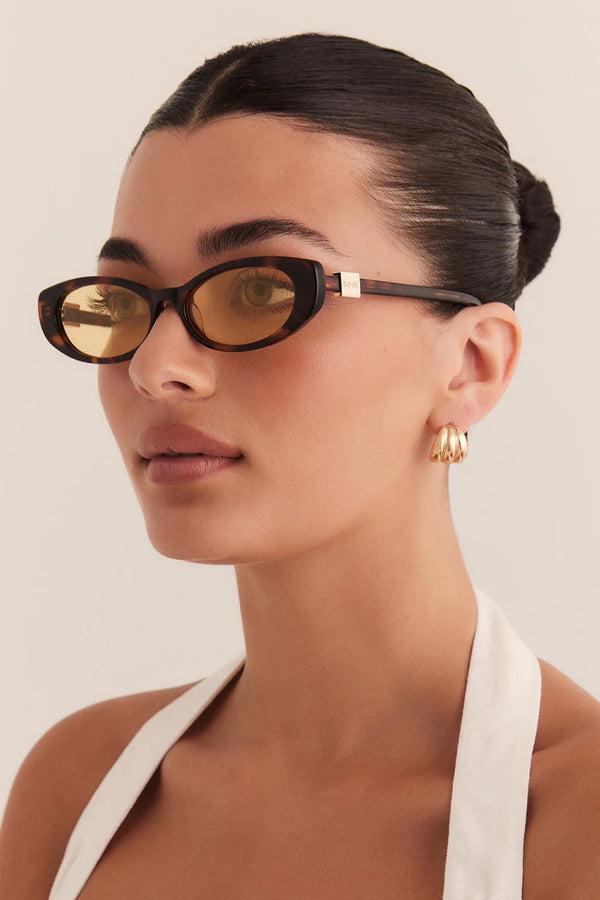 The Olivia ~ Havana Tort/Yellow