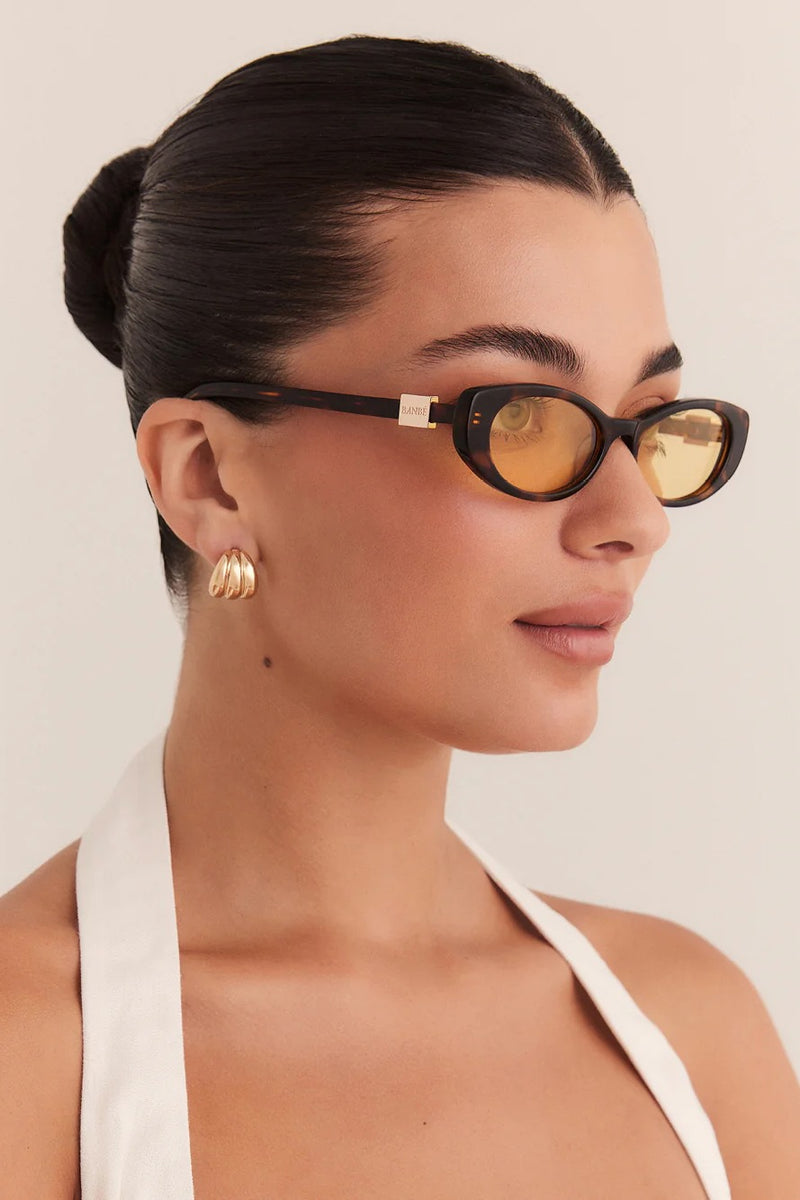 The Olivia ~ Havana Tort/Yellow