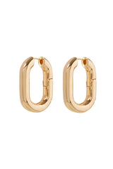 XL Chain Link Hoops ~ Gold