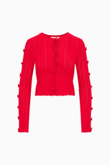 Zoriah Cardigan ~ Candy Apple