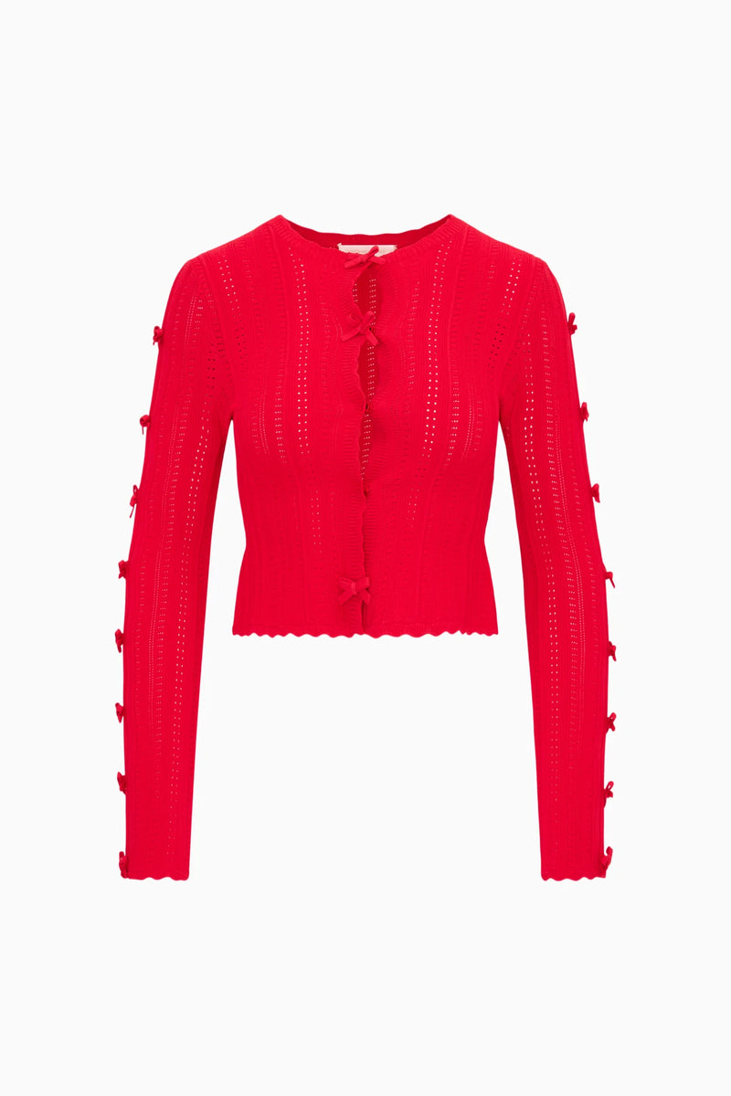 Zoriah Cardigan ~ Candy Apple