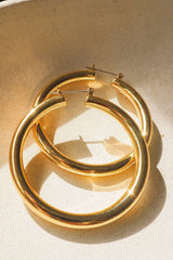 Amalfi Tube Hoops ~ Gold - Shake Your Bon Bon