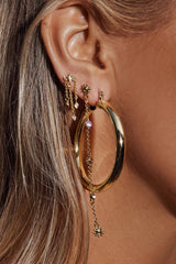 Amalfi Tube Hoops ~ Gold - Shake Your Bon Bon