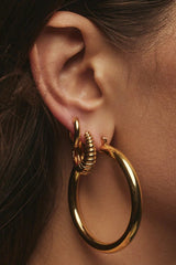 Amalfi Tube Hoops ~ Gold - Shake Your Bon Bon