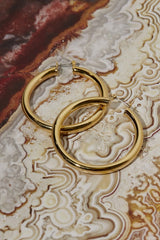 Amalfi Tube Hoops ~ Gold - Shake Your Bon Bon