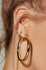 Amalfi Tube Hoops ~ Gold - Shake Your Bon Bon