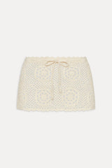 Arlo Crochet Mini Skirt ~ Bunny - Shake Your Bon Bon