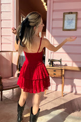 Au Revoir Lace Mini Dress - Shake Your Bon Bon