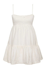 Baby Embroidered Mini Dress ~ White - Shake Your Bon Bon