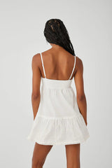 Baby Embroidered Mini Dress ~ White - Shake Your Bon Bon