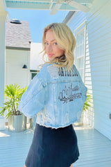 Baton Rouge Skyline Denim Jacket - Shake Your Bon Bon