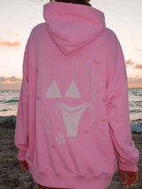 Bikini Beaded Ocean Oversized Hoodie ~ Lottie Pink - Shake Your Bon Bon