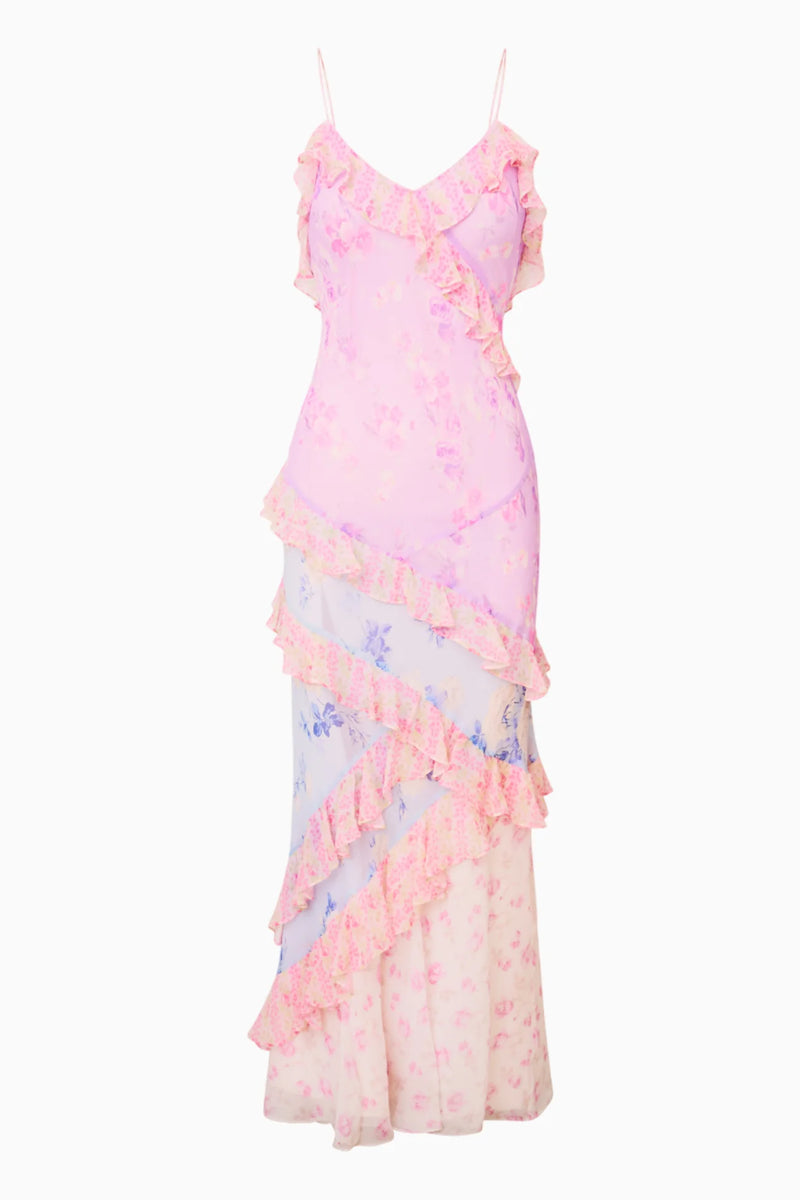 Rialto Fragrance Print Maxi Dress ~ Blooming Paradise